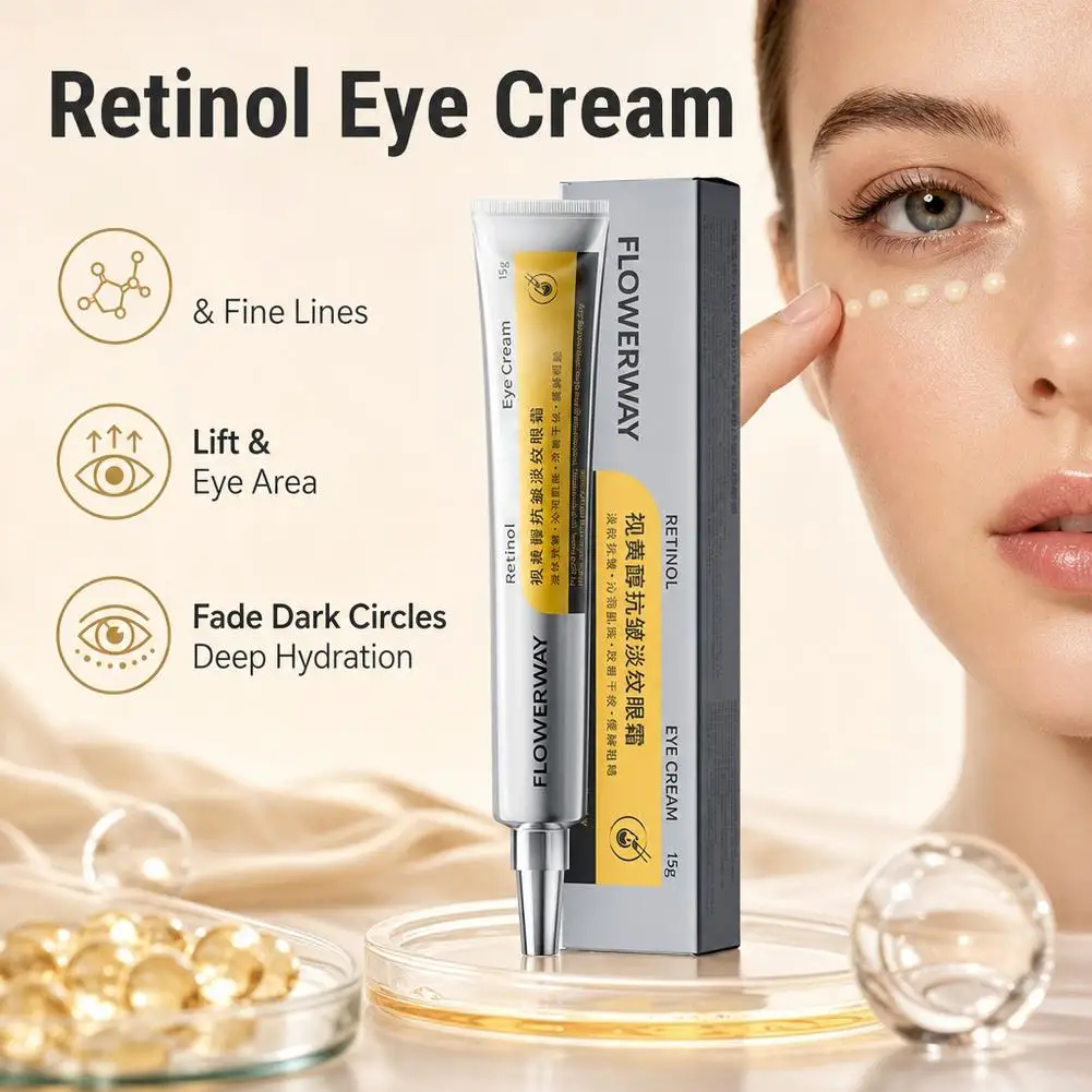 Eye Firming Massager Cream 15gX3,Retinal Instant Lift Fine Line Plumping Eye Cream,Volume Booster Wrinkles Care Serum Skin Care