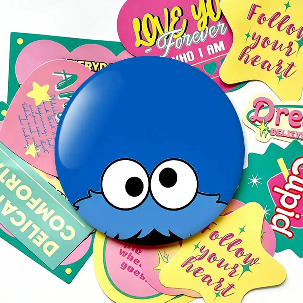 C-Cookies Monster Cartoon Laser Badge Applicable For Backpack Clothes Hats Decor Creative Accessories view 5