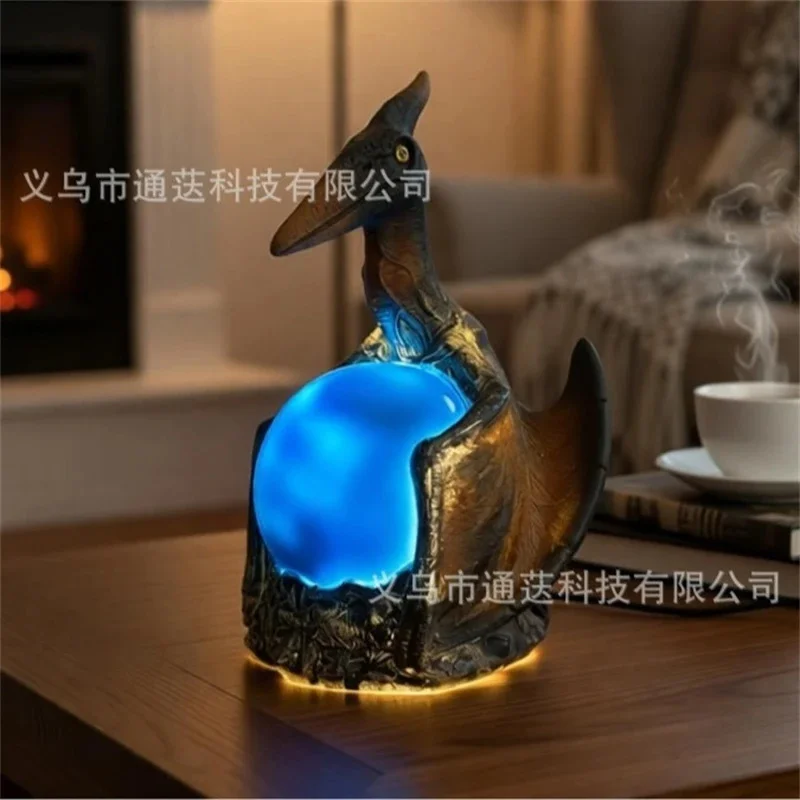Pterosaur LED Night Light Resin Bedside Lamp Desk Decor Cute Spooky Accent Light For Kids Teens Adults Halloween Christmas Gift