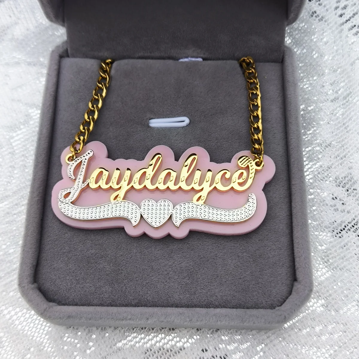 Custom Name Necklace Earrings - Engraved Name Necklace review and price