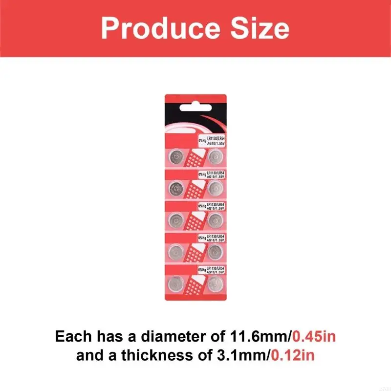 Pakiet 270B 10/20 AG10 LR1130 Baterie komórek alkalicznych dla małych urządzeń