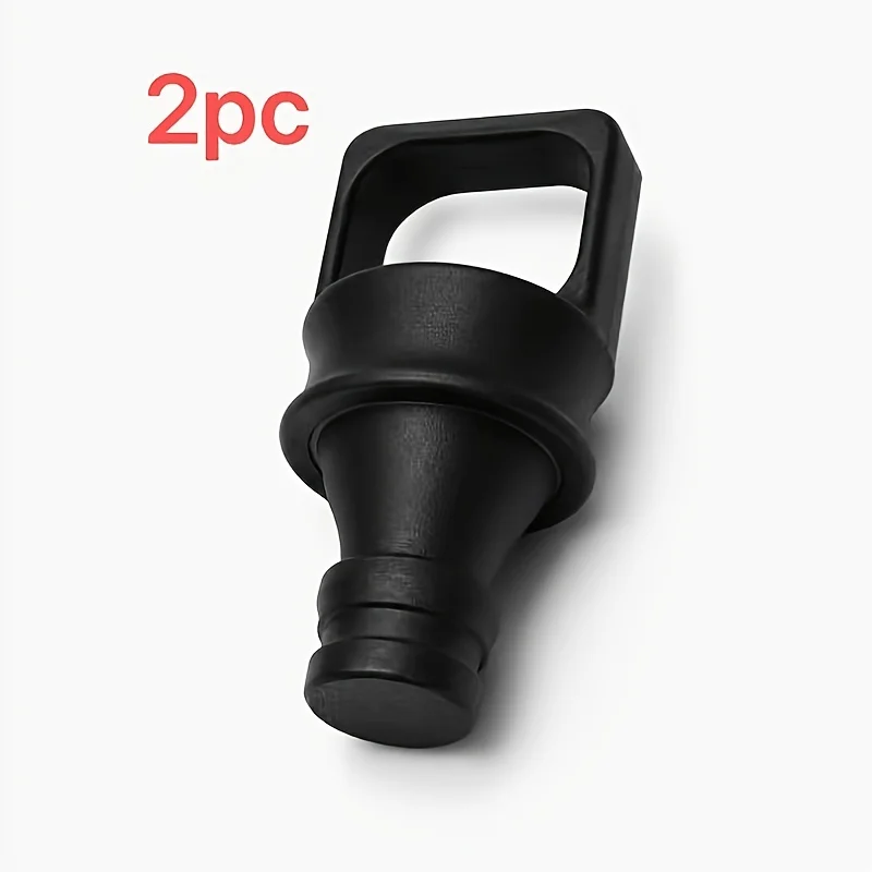 2PCS Black Hook Gardena Hose End Dustproof Cap Water Pipe Protector Cover Winter Garage Yard Storage Accessory