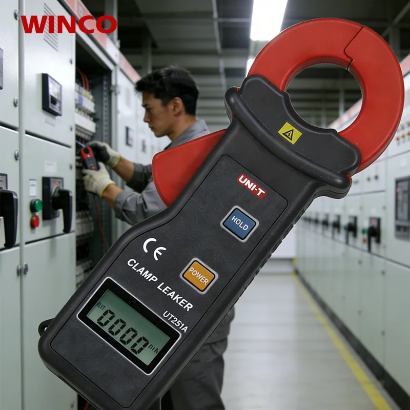 UT251A 50/60HZ 0V~600V 630A 12/20/33kv  Digital AC Clamp Meter Leakage Current Clamp Meter (0.001mA-60A)