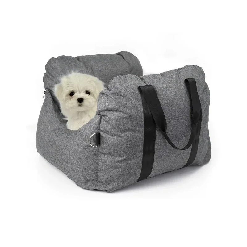 

Adjustable Portable Pet Booster Seat Car Safety Travel Carrier Adjustable Dog Car Seat