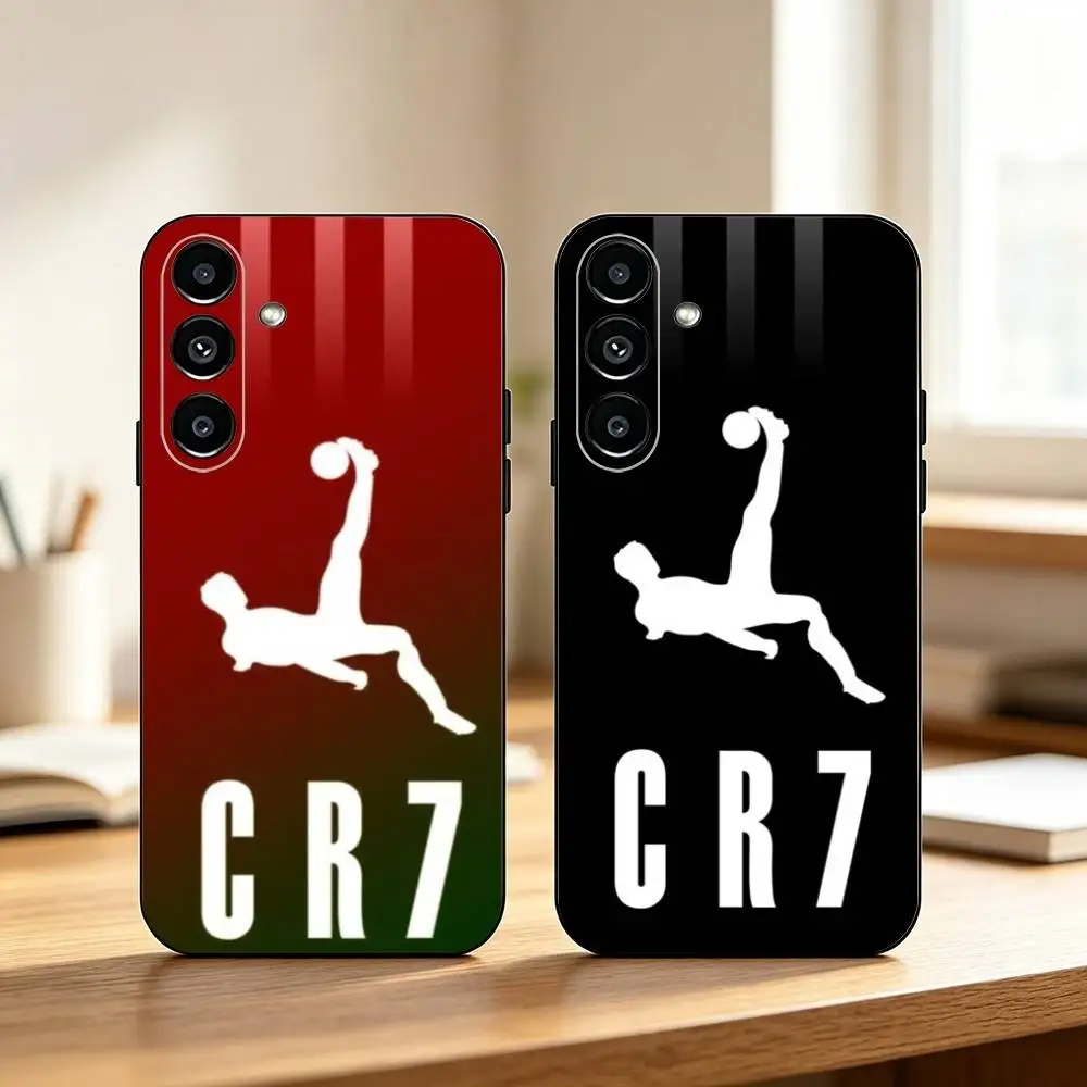 CR7 Cristiano Ronaldo-O  Phone Case For Samsung Galaxy A73,A72,A71,A70,A53,A52,A51,Soft Silicone Black Cover Gift