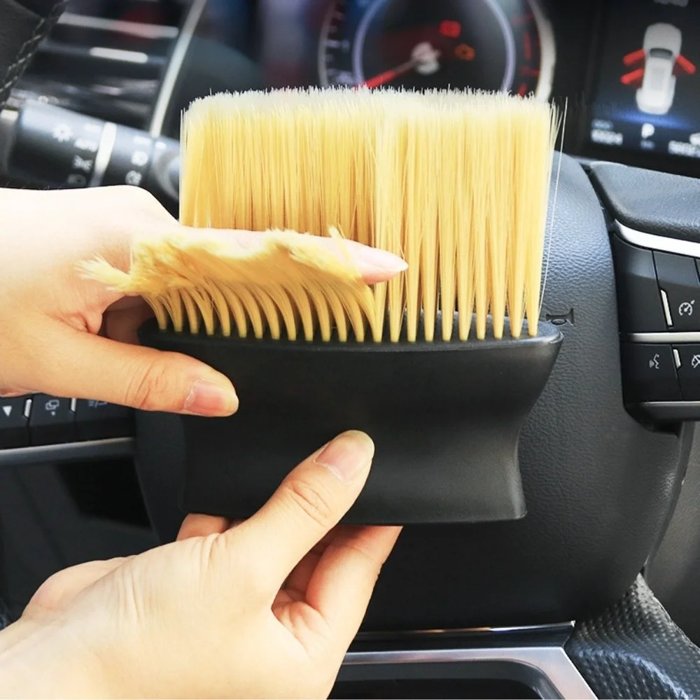 Soft Brush Car Interior Dust Sweeping Tool Air Outlet Cleaning Gap Brush Car Wash Accessory for Vehicle Interior Maintenance