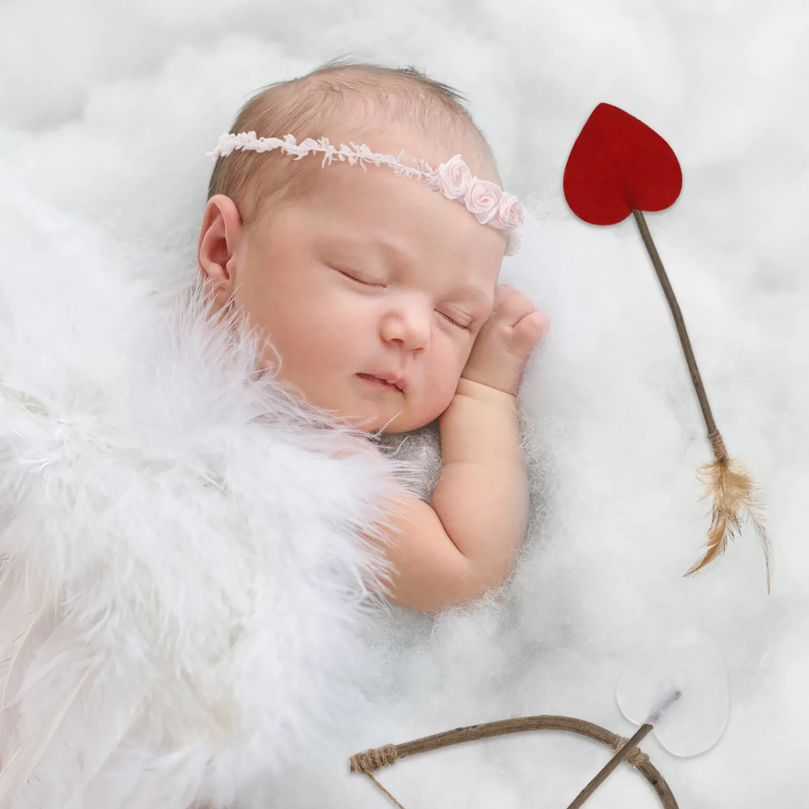 

Набор реквизита для фотосессий «Купидон»: уникальные крылья, лук, стрелы, повязка на голову — декоративный набор для крещения, вечеринки, косплея Купидона