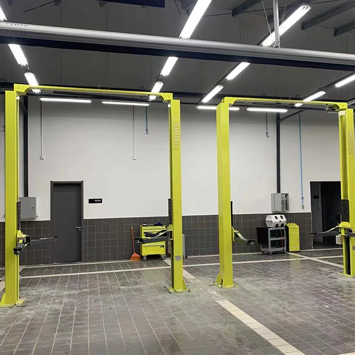 DELILAH DL-4.0LM 4Ton Low Frame Gantry 2 Post Car Lift Double Hydraulic Cylinder Auto Repair Workshop Lifting Equipment