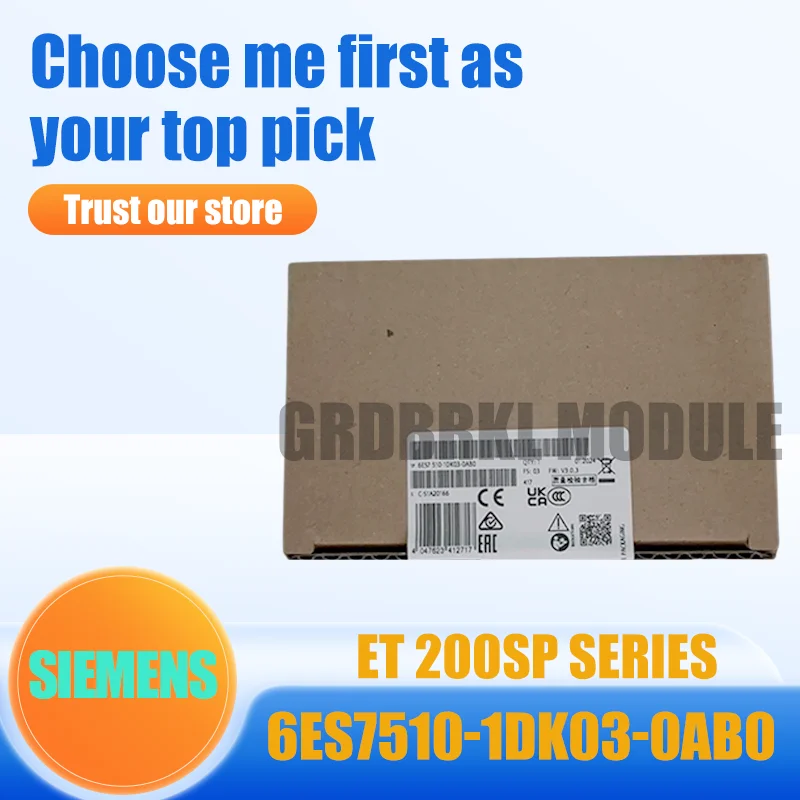

New Original SIEMENS 6ES7510-1DK03-0AB0 ET 200SP CPU 1510SP-1 PN Industrial PLC Module