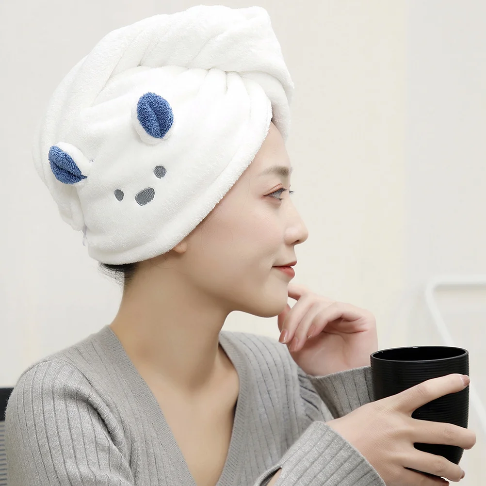 

3Pcs Hair Drying Cap Super Absorbent Fast Drying Hair Wraps Soft Towel Cover for Bath Shower Beauty Salon Absorbent Towel Cap