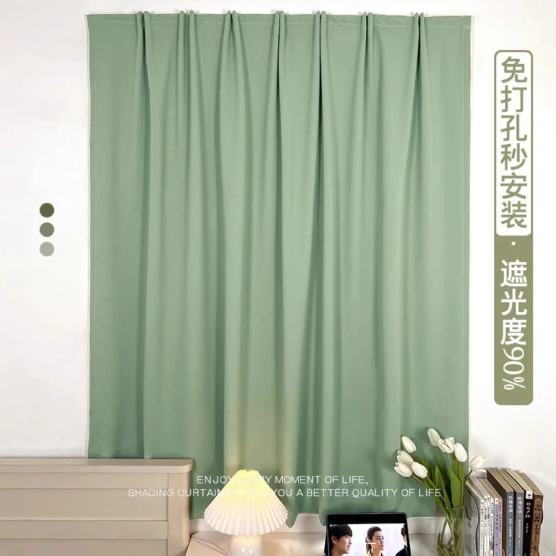 

PP1126Blackout curtain bedroom sunshade heat insulation bay window shade curtain short curtain