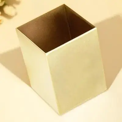 Stainless Steel Pen Holder Smooth Bottom Sturdy Structure For Desk Organizer Pencil Storage Cup Makeup Brush Holder