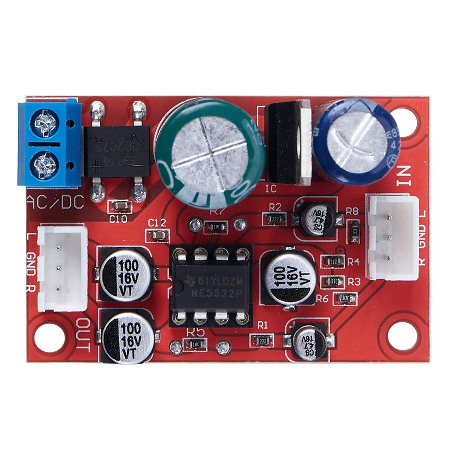 NE5532 Stereo Pre-amp magnetic head Phono amplifier board Moving Coil Microphone Amps Moudle