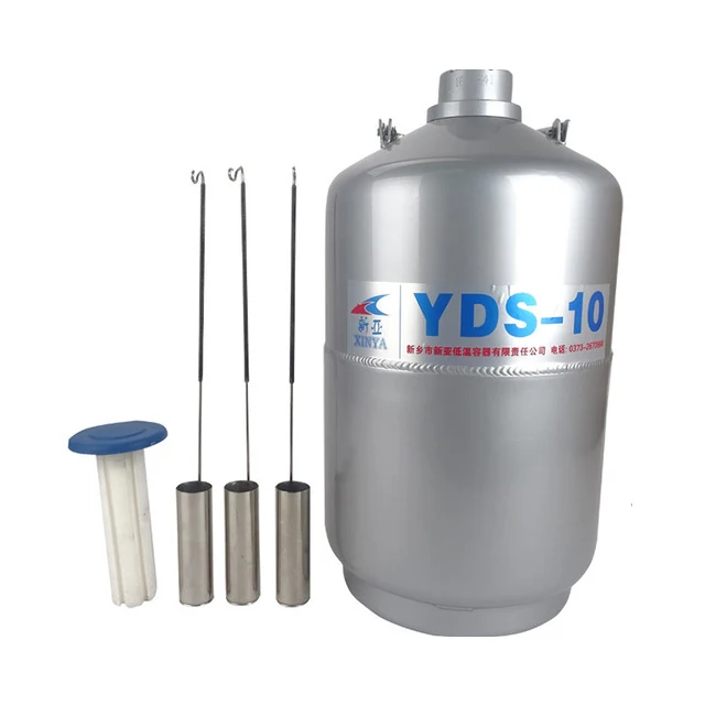 

10л YDS-10 Высококачественный контейнер для жидкого азота Криогенный бак Dewar с ремнями