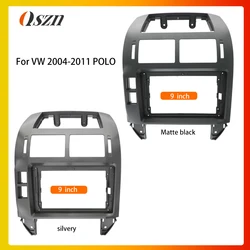 For Volkswagen Polo 2004-2011 9Inch Car Radio Fascias Android GPS Stereo Player 2 Din Head Unit Panel Dash Frame