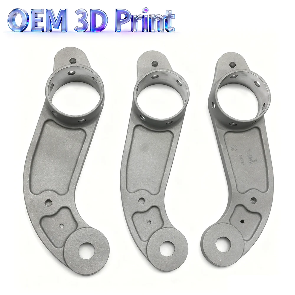 OEM Metal 3D Printing Service Aluminum Alloy Custom Machining Parts Industrial Equipment Bracket Custom 3D Printed Metal Compone