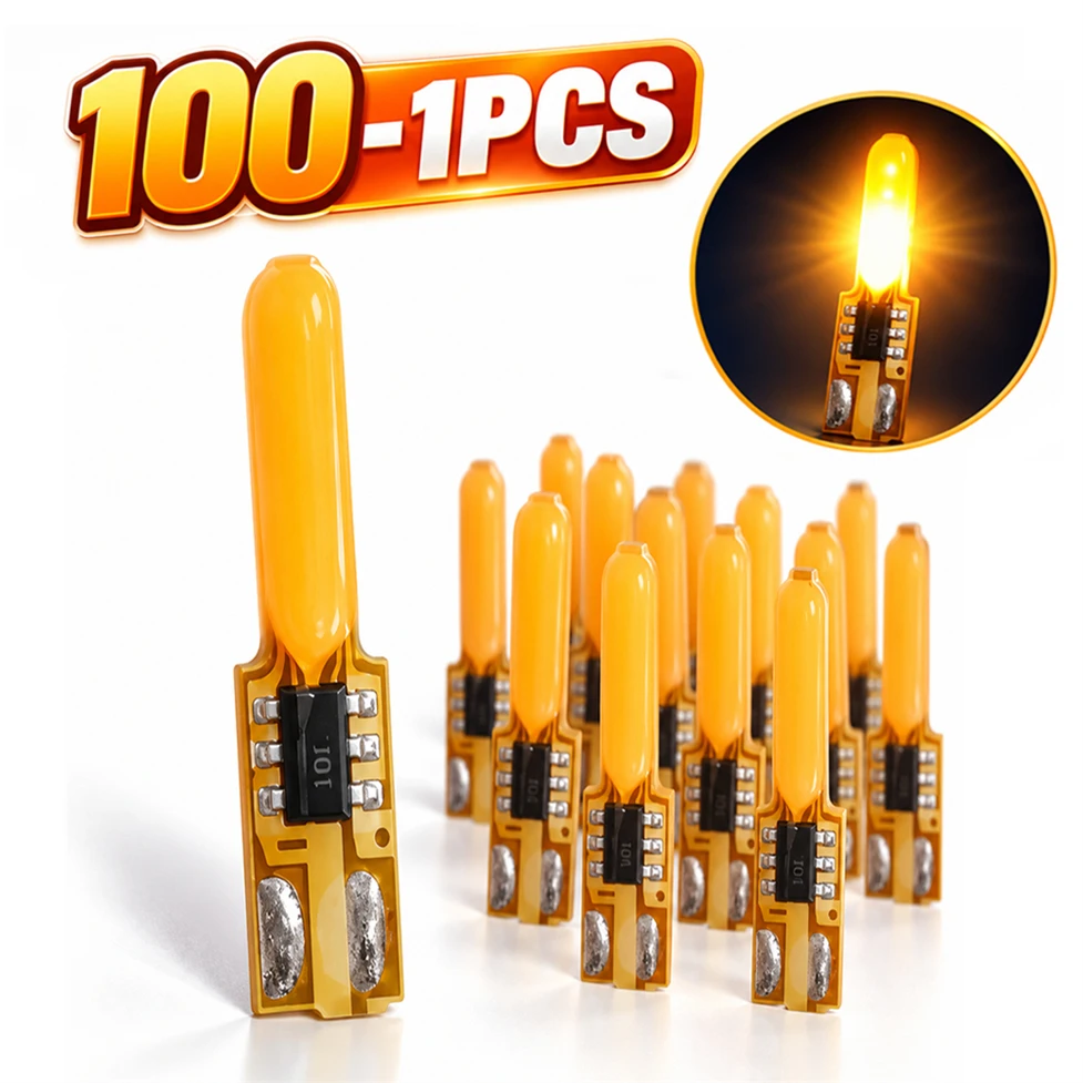 DIY 100-1PCS LED Flame Filament DC3V COB Flickering Diode Retro Candle Lamp Light Bulb Christmas Birthday Party Accessories