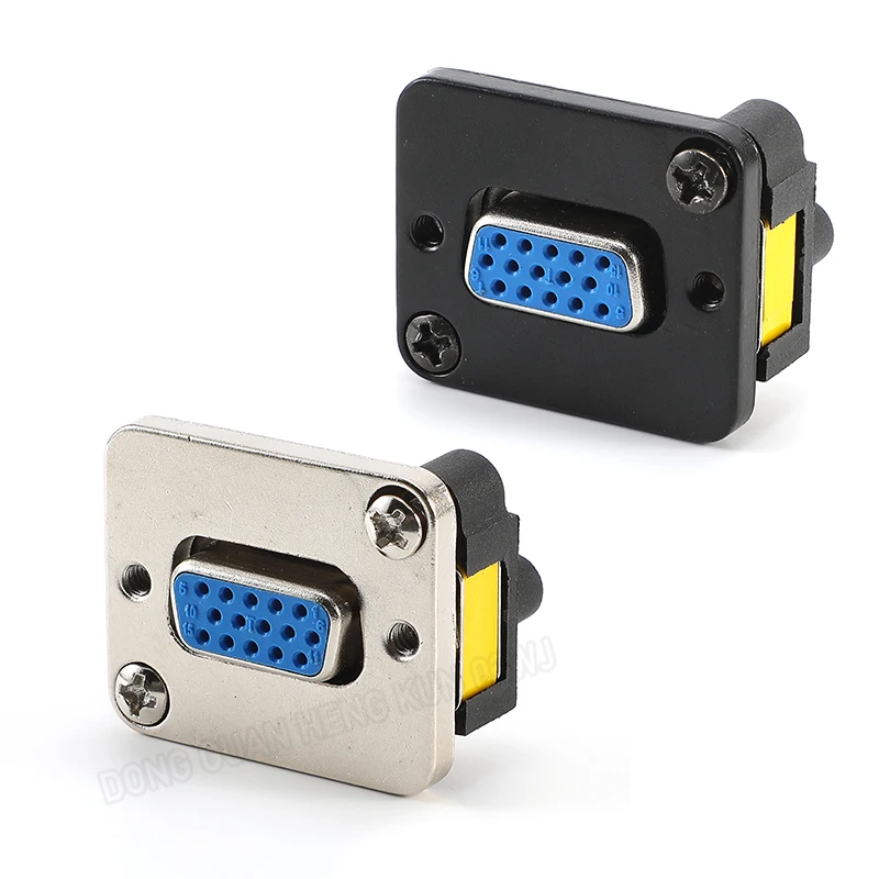 D Type DB9/15 RS232 Serial Port Male Female Modular Socket Connector Audio/Video 86 Panel Mount 9/15 Pin VGA Data Socket