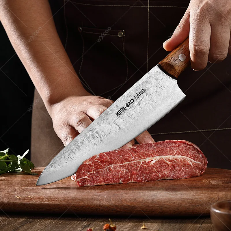 1-5pcs Japanese Kitchen Knives Set Stainless Steel Forged Household Chef Knife Sashimi Knife Kitchen Meat Cleaver Chef Knife