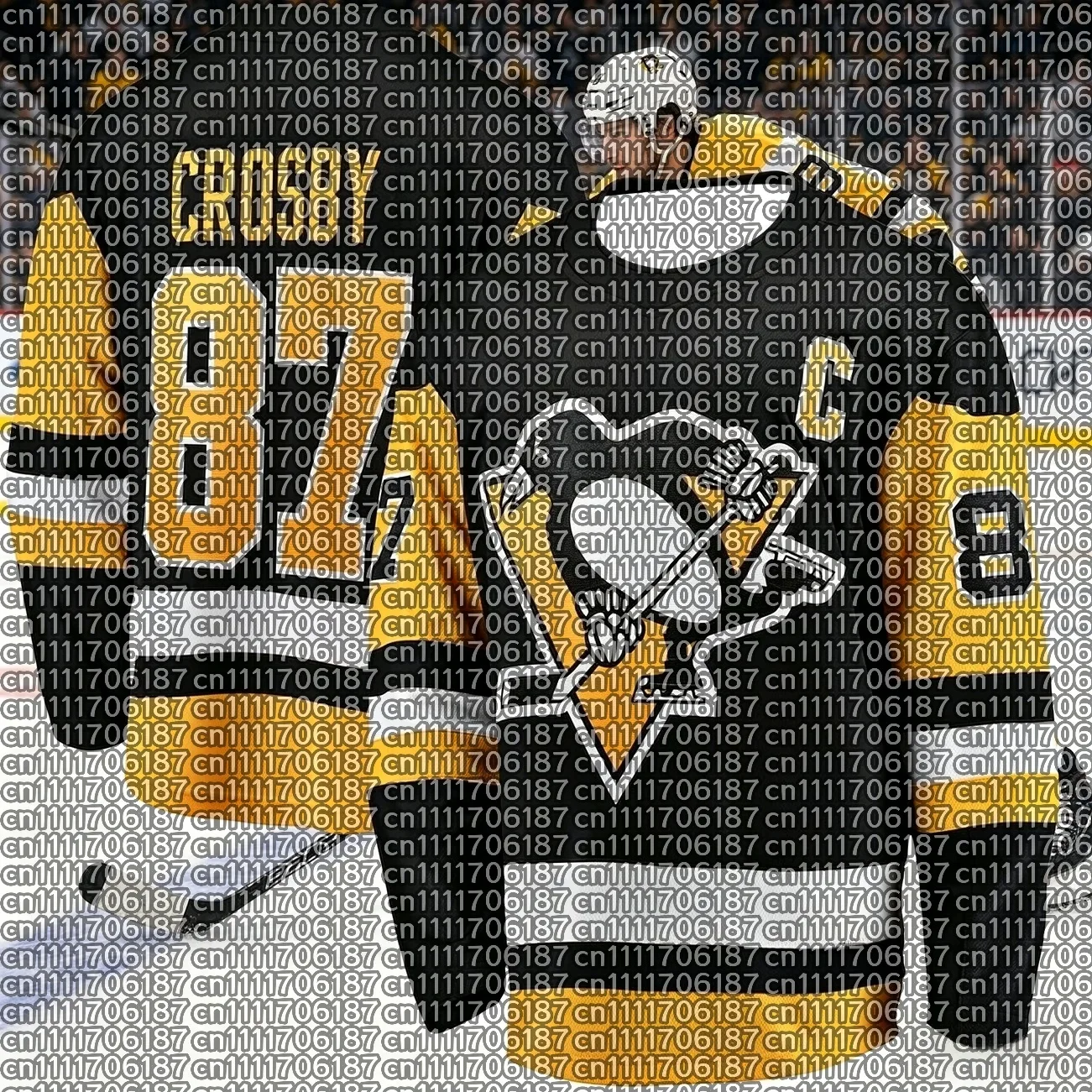 2026 Men's New Ice Hockey Training Clothing Penguin Series 3D Printed Sports Speed Drying Yellow Long Sleeve T-shirt Family Wear