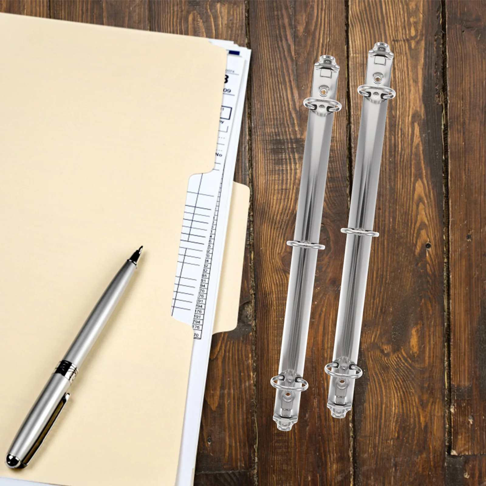 5pcs Metal 3-Ring Binder Mechanism For Loose Leaf Notebook Planner Replacement Binding Spine Combs File Organizer Index Divider