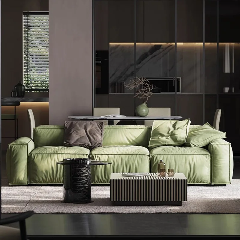 Green Living Room Sofas Modern Nordic Minimalist Lazy Sofa Luxury Europe Elegant Salas Y Sofas Muebles Economicos Furniture