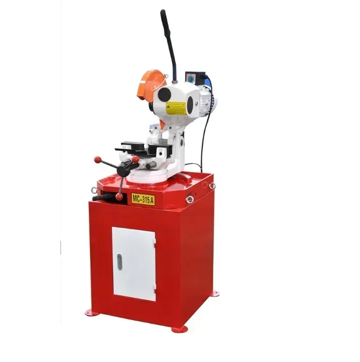 315A circular burr free automatic glass tube cutting machine