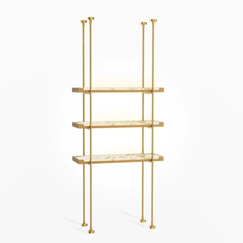Custom Retail Store Design Retail Store Accessories Ceiling Mounted Display Stand with Light Emitting Diode Display Cabinet