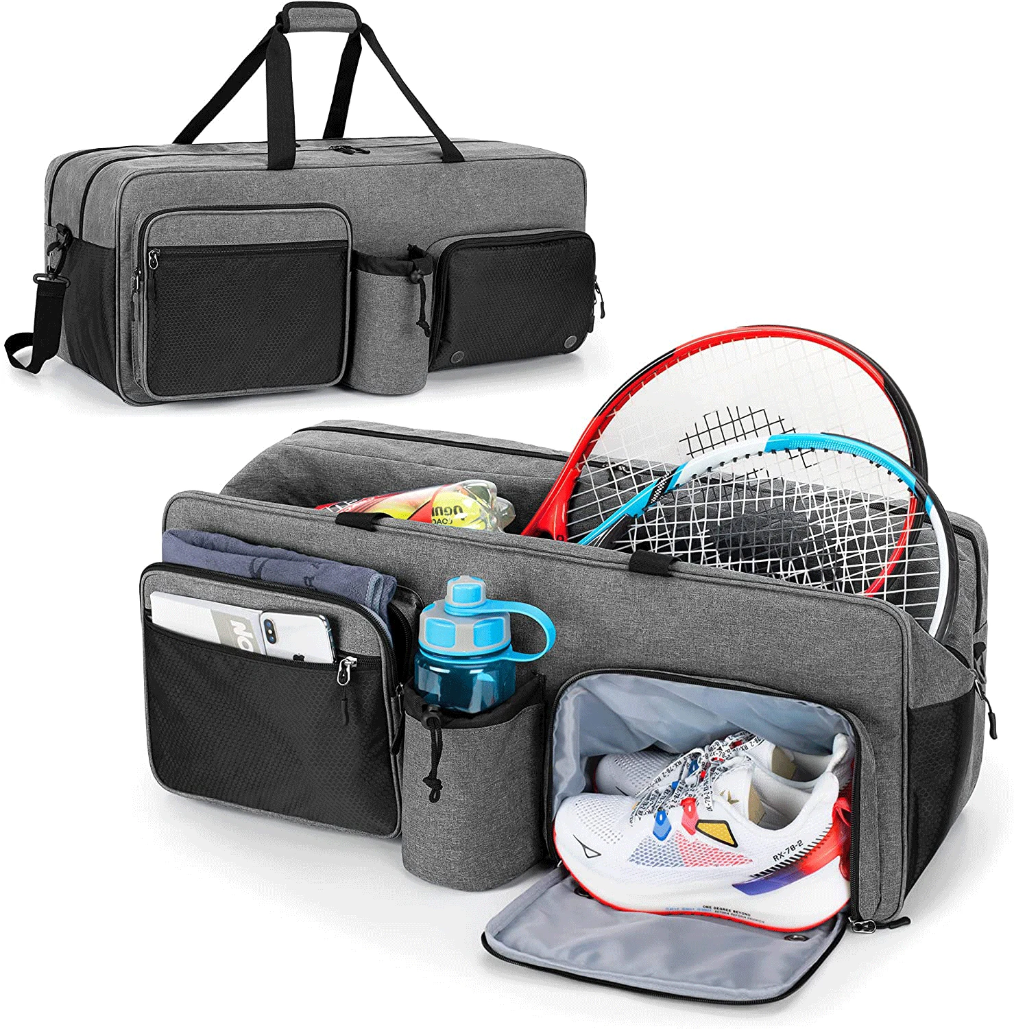 Outdoor Sports Tennis Bag, Shoe Luggage, Travel Bag, Tennis Equipment Bag