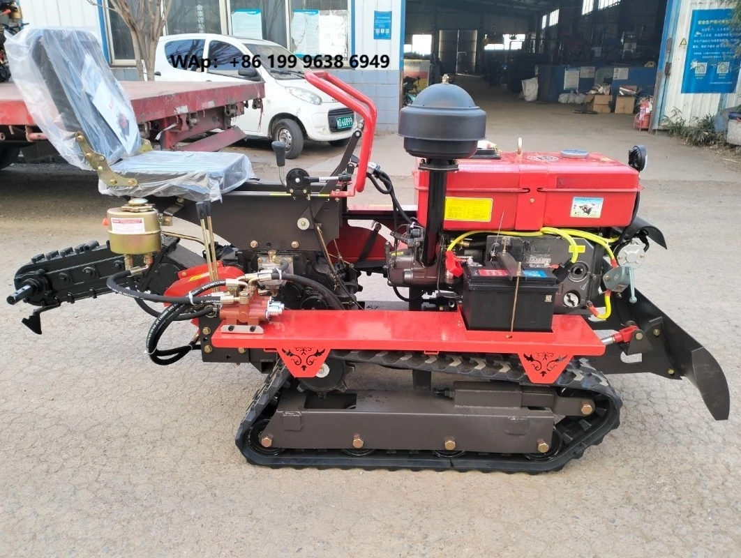 Multifunctional Crawler Furrow Ridger Track Self-propelled Ridge Former Light Duty Agricultural Soil Cultivating Machine