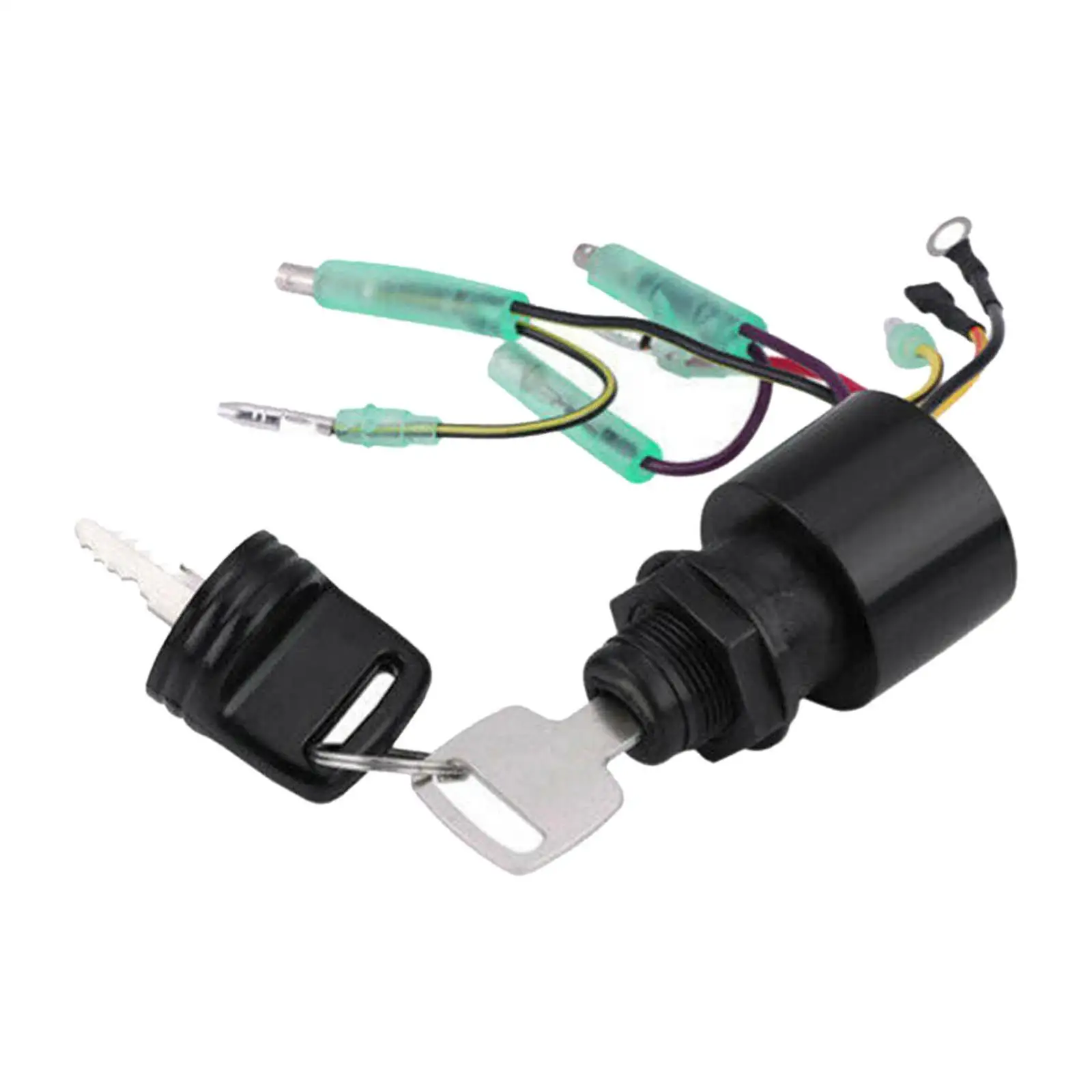 

Boat Ignition Switch with Key Replace Boat Accessories 3 Position 6 Wire Key