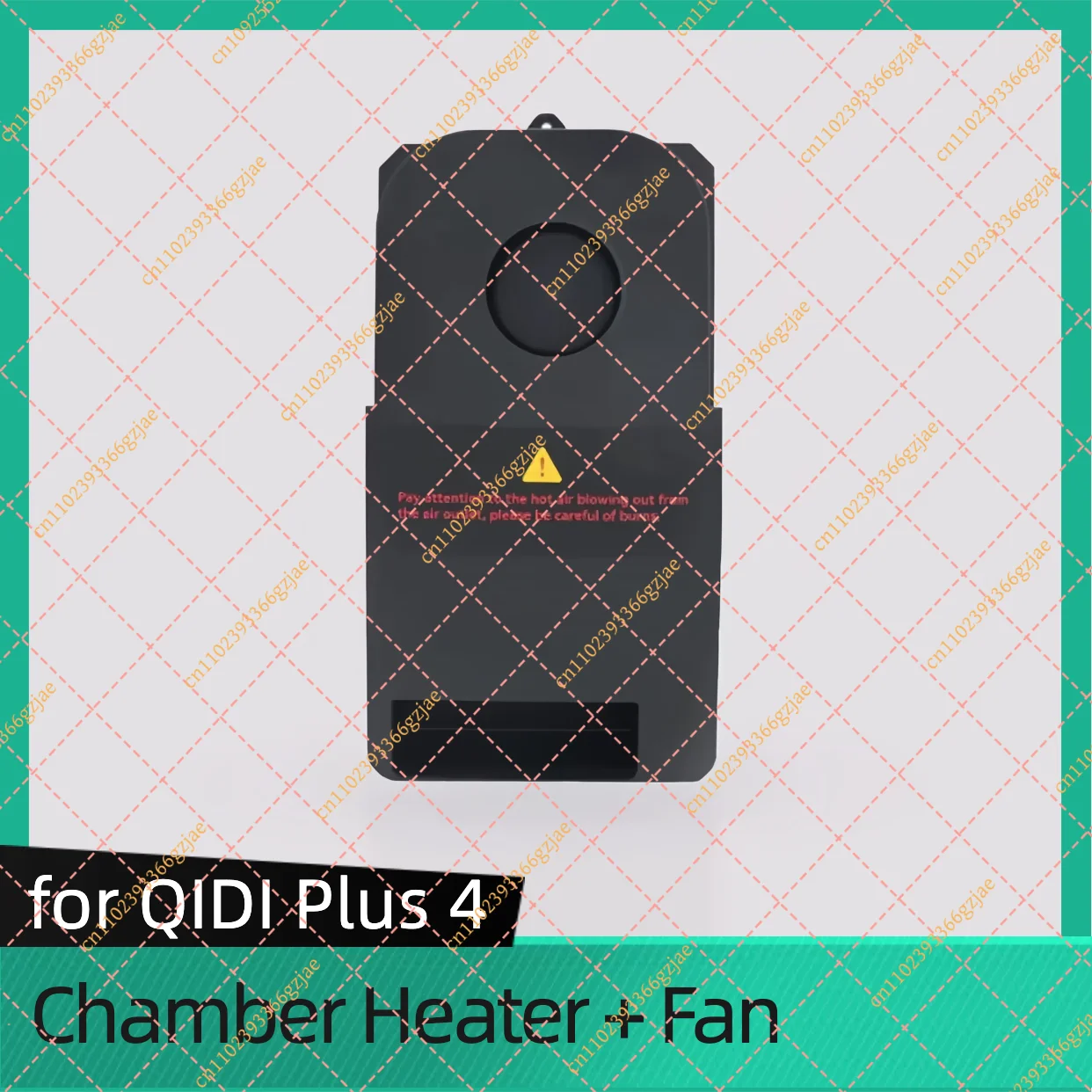 Chamber Heater for QIDI Plus4 3D Printer Spare Parts Original Chamber Heater with fan for QIDI Tech Plus 4