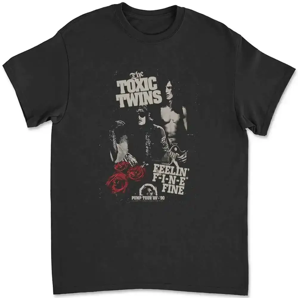 

Aerosmith The Toxic Twins Cotton T Shirt Celebrate Classic Feellin' Fine Rock 0425