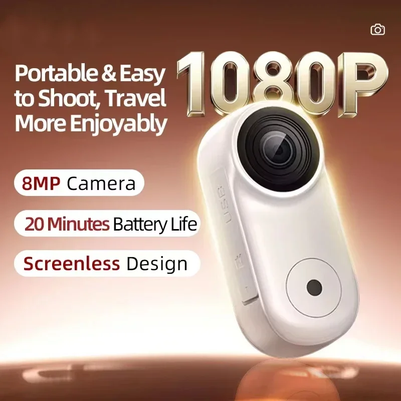 2026 New 4K Mini WiFi Action Camera Thumb POV Camera Portable Body Cam Wearable Helmet Recorder Magnetic Pocket Sports Camera