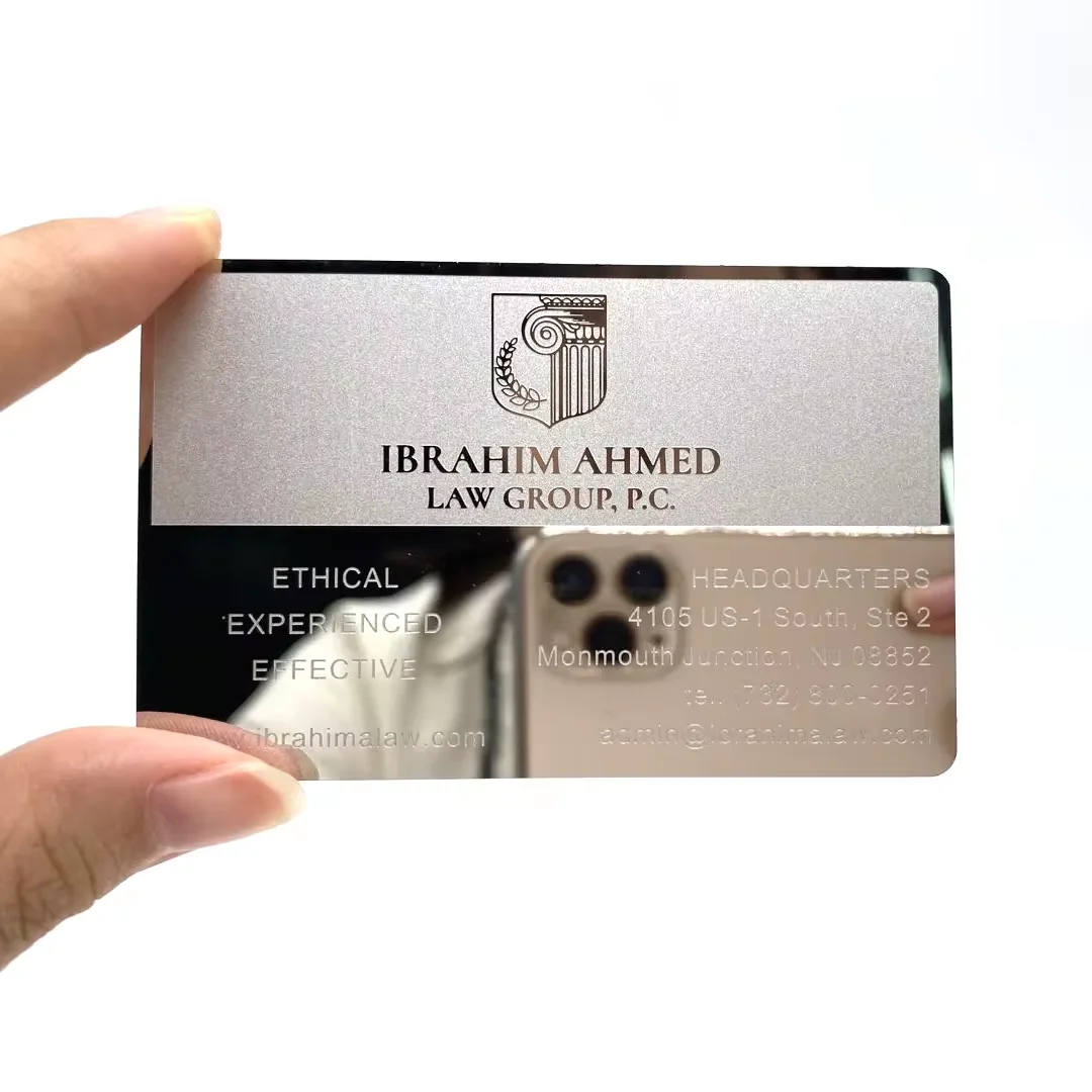 Fábrica de query personalizada, presente de negócios personalizado de alta qualidade, espelho preto, espelho dourado, cores arco-íris, carro com efeito gravado