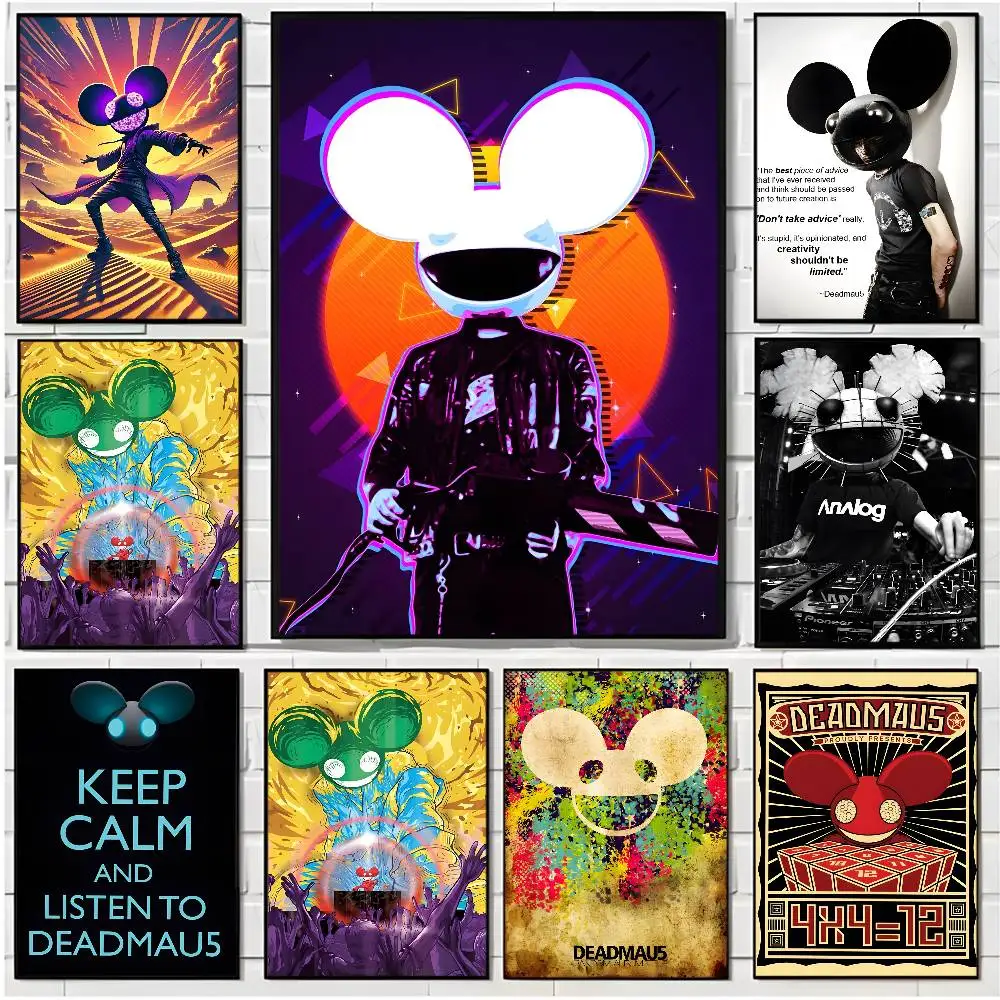 

D-Deadmau5 singer Poster HD art poster for home living room bar office decoration sticky, waterproof