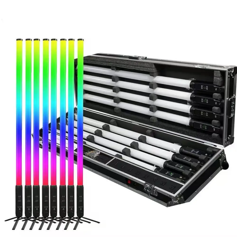 

BESTYART/ BT360 Pak8 / Battery Tube 360 Degree RGB Light 8ps Packed With Power Charge Wooden Case 1.5M Length