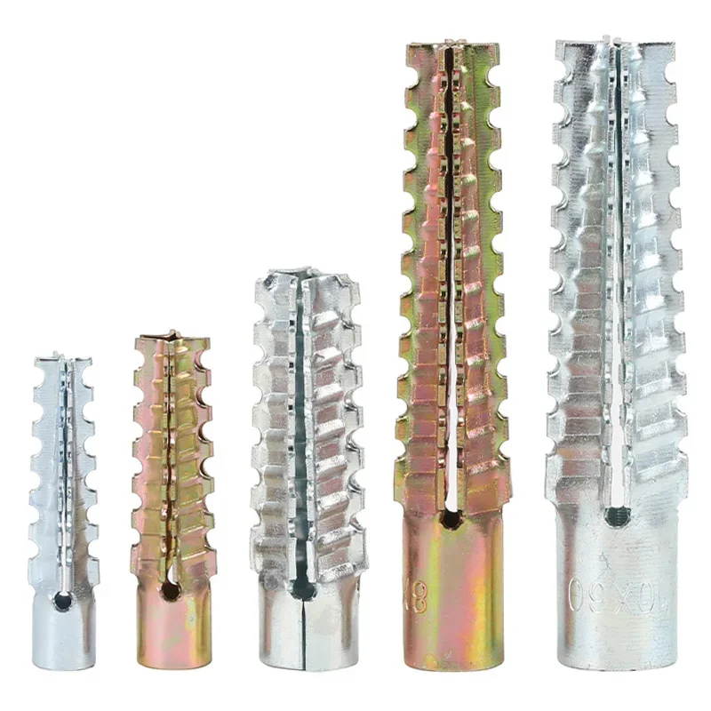 Super Strong Serrated Expansion Tube Christmas Tree Anchor High Performance Wall Fixing for Hollow Blocks, Aerated Concrete