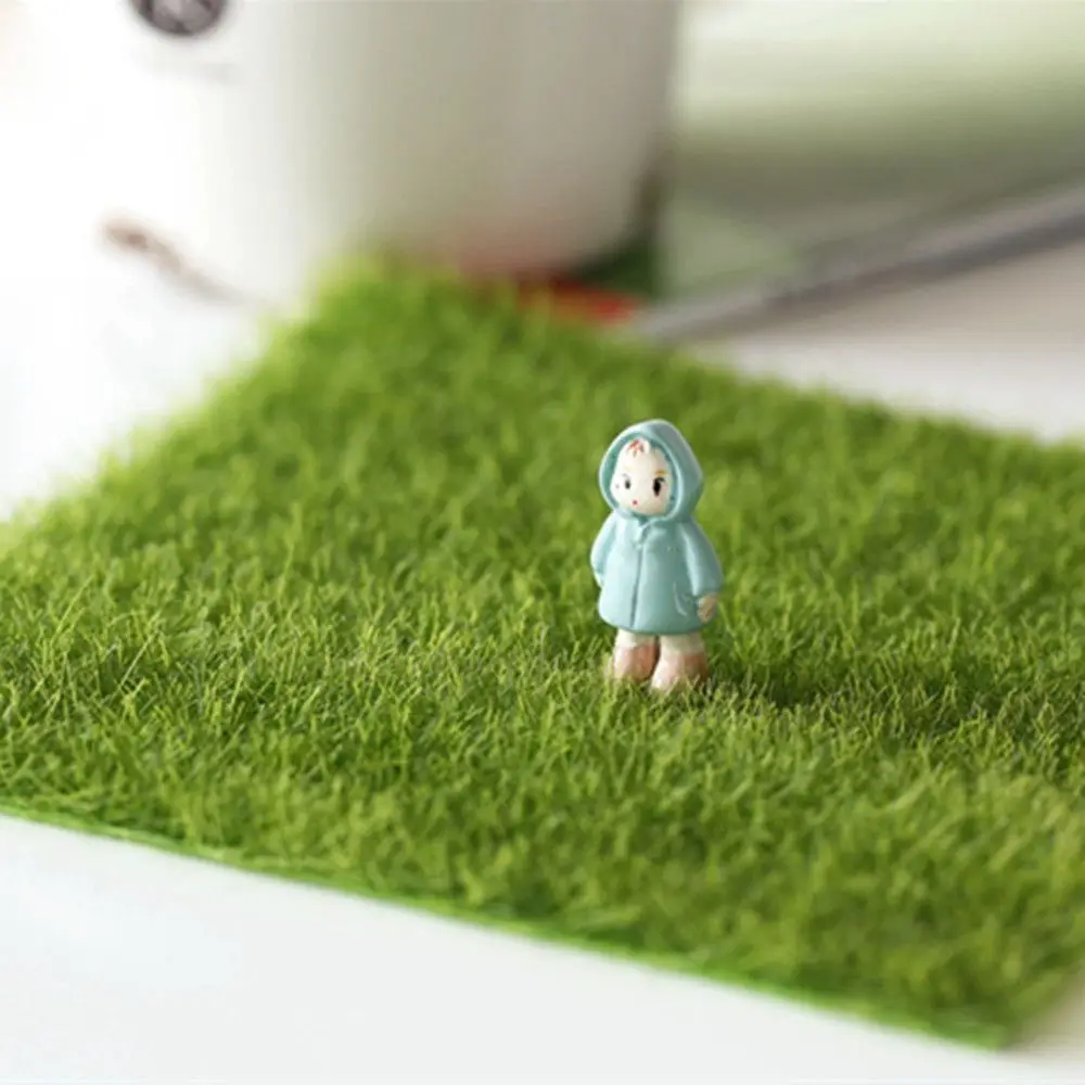 DIY المناظر الطبيعية الحرفية حديقة زخرفة العشب الاصطناعي الأخضر العشب الاصطناعي وهمية الطحلب المشهد الصغير ديكور محاكاة العشب #1