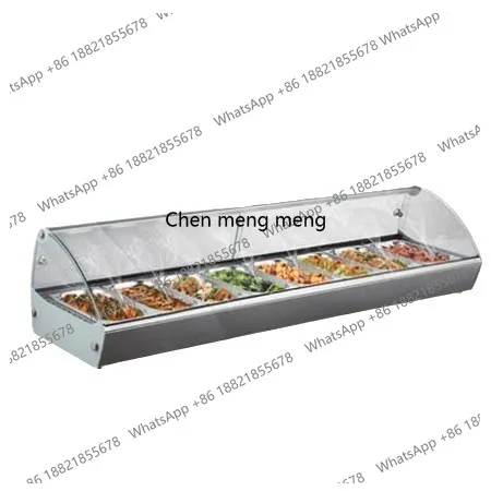 

Hamburg Fries Insulation Hotel Buffet Breakfast Dining Table Deli Insulation Box Display Cabinet