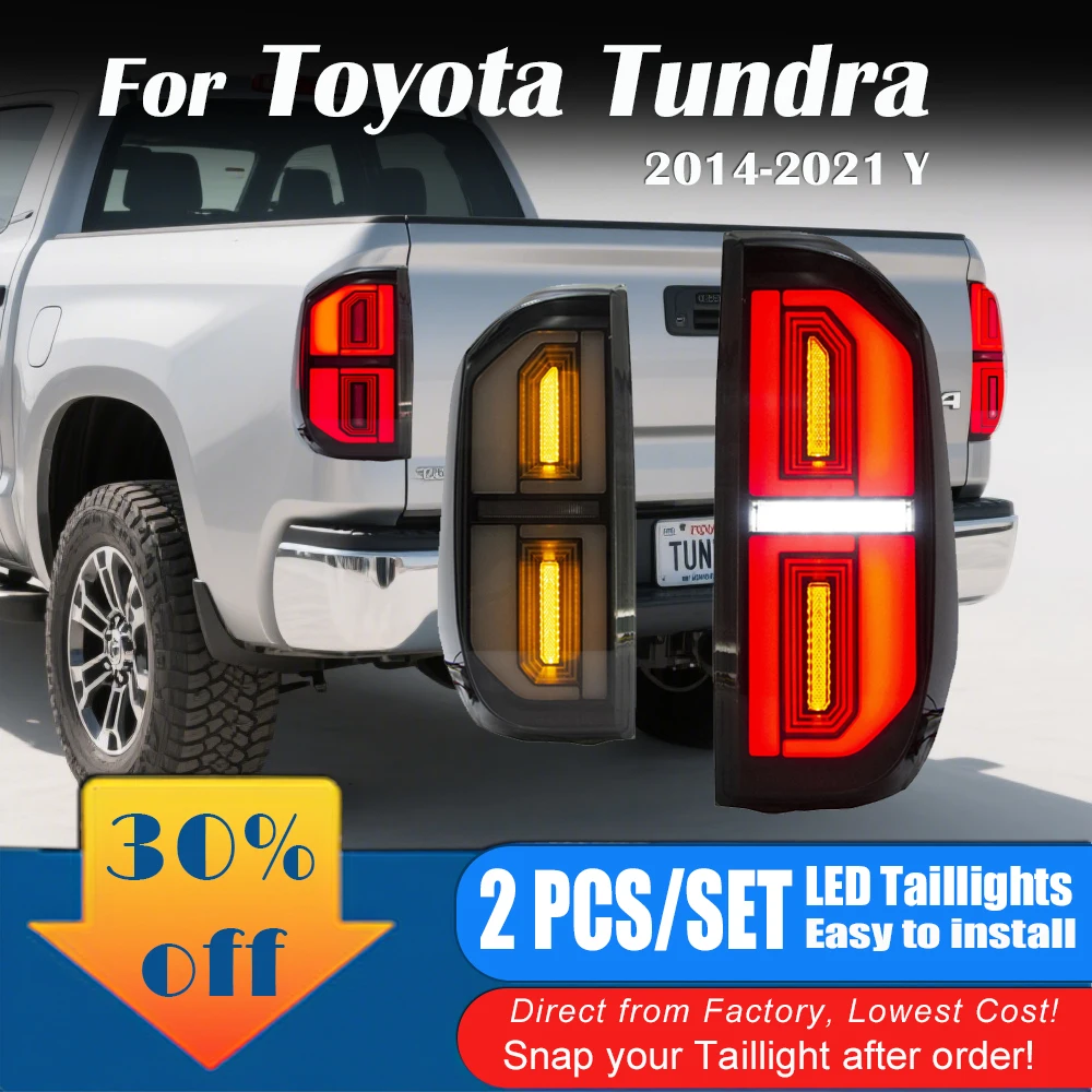 

Car Rear Lights For Toyota Tundra 2014 2015 2016 2017 2018 2019 2020 2021 TailLights Assembly Modified Led Tail Lamp Accessories