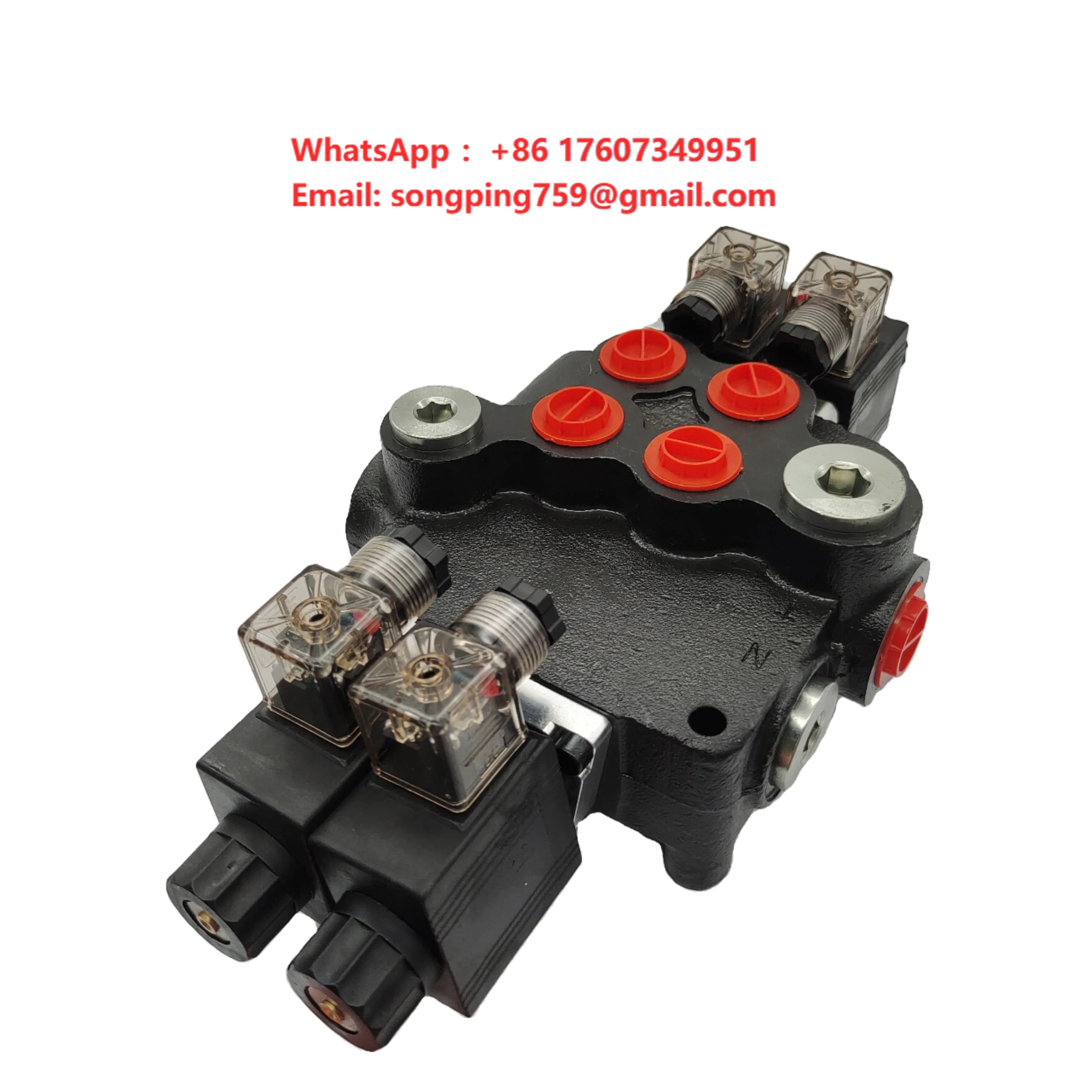 Z80 Series 2 Spools Solenoid Directional Control Valve 3600 PSI 10 GPM Rating Hydraulic Valves