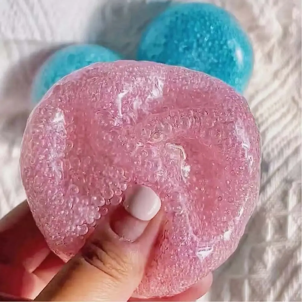 Filling Material Bubble Bead Handmade Ball Squishy Pure Manual Pinching Ball Sensory Fidget Kawaii Noisy Ball Adults
