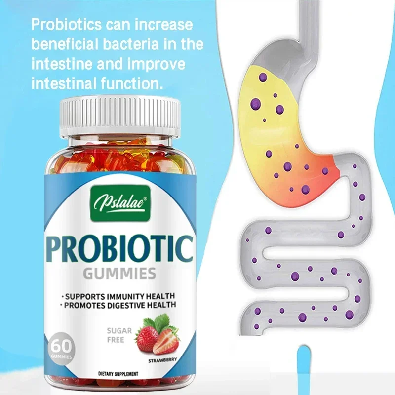 

Probiotic Gummies - Promote Digestive Health, Immune Support, Balance Intestinal Flora, and Improve Cognitive FunctionSupplement