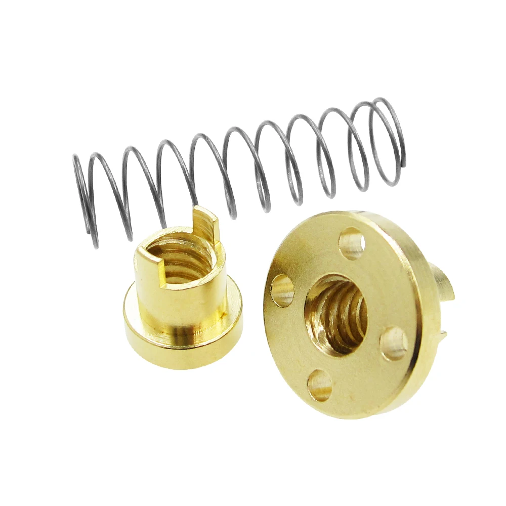 T8 Anti-Spiel-federbelastete Mutter, Beseitigung, Spaltmutter für 8 mm Acme Gewindestange, Blei-Schrauben, DIY CNC-3D-Drucker-Teile