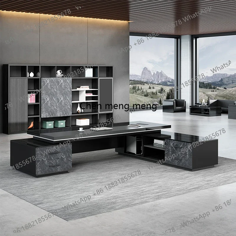 

Большая акция: Стол руководителя, простой современный офисный стол, комплект стол+стул для руководителя, офисная мебель.