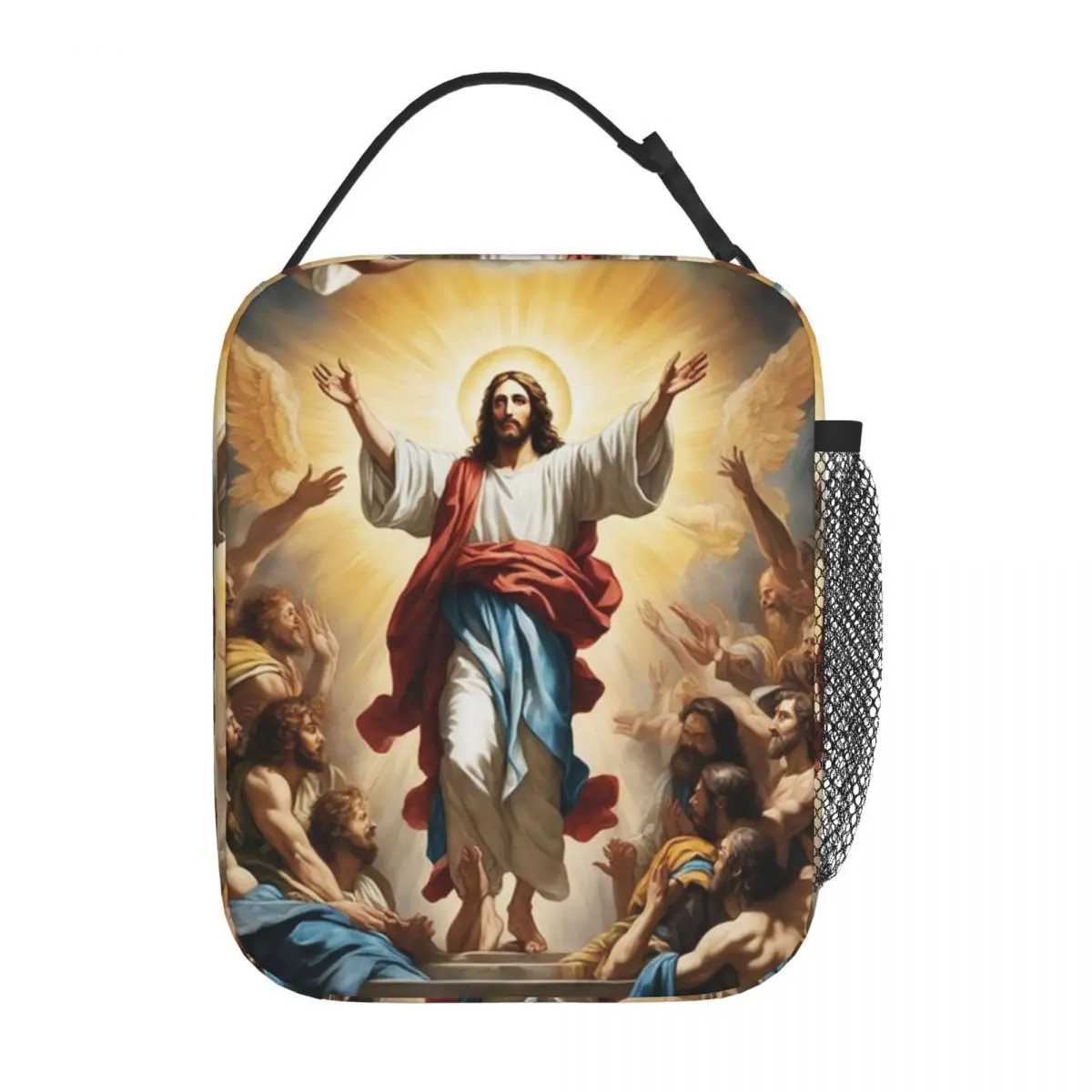 

Insulated Lunch Boxes Jesus Christ Merch Religious Catholic Saint Storage Food Box New Thermal Cooler Bento Box For Work