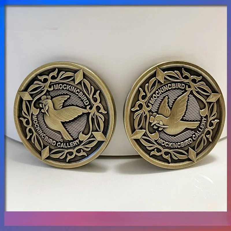 Zenless Zone Zero Hugo Vlad Cosplay لعب الأدوار الدعامة المعدنية التذكارية عملة محظوظة شارة تذكارية هدية حفلة الهالوين