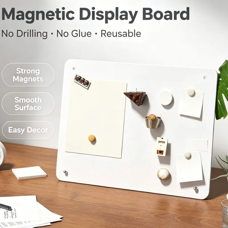 Magnetic Chalkboard Memo Board Desktop Stand For Office Home Kitchen Message Display Photo Frame Decoration Erasable