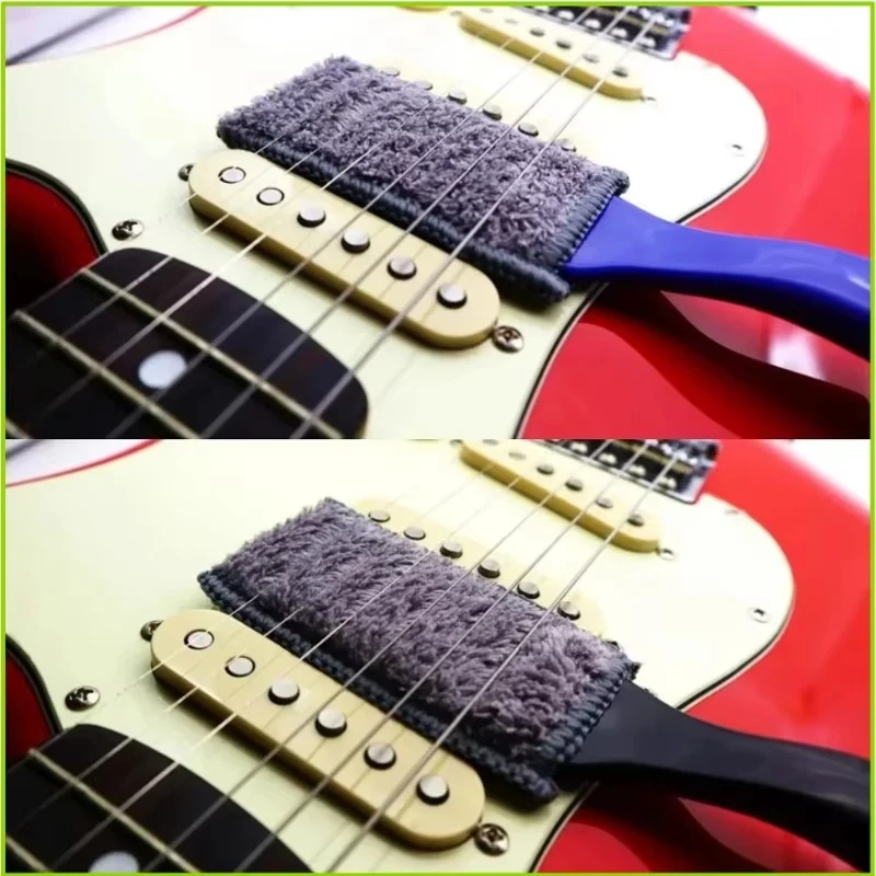 1PC String Fingerboard Cleaning Dust Removal Brush Guitar Care Brush, Double Head Musical Instrument Accessories